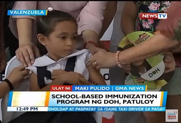 Duque leads school-based immunization program in Valenzuela | GMA News ...
