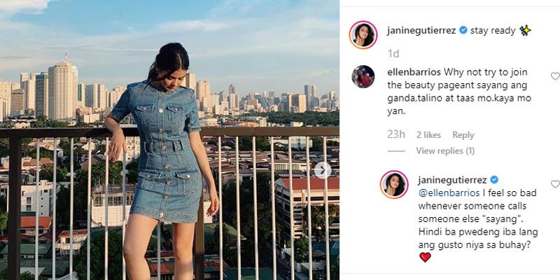 Janine Gutierrez responds to netizen who called her 'sayang' | GMA News ...