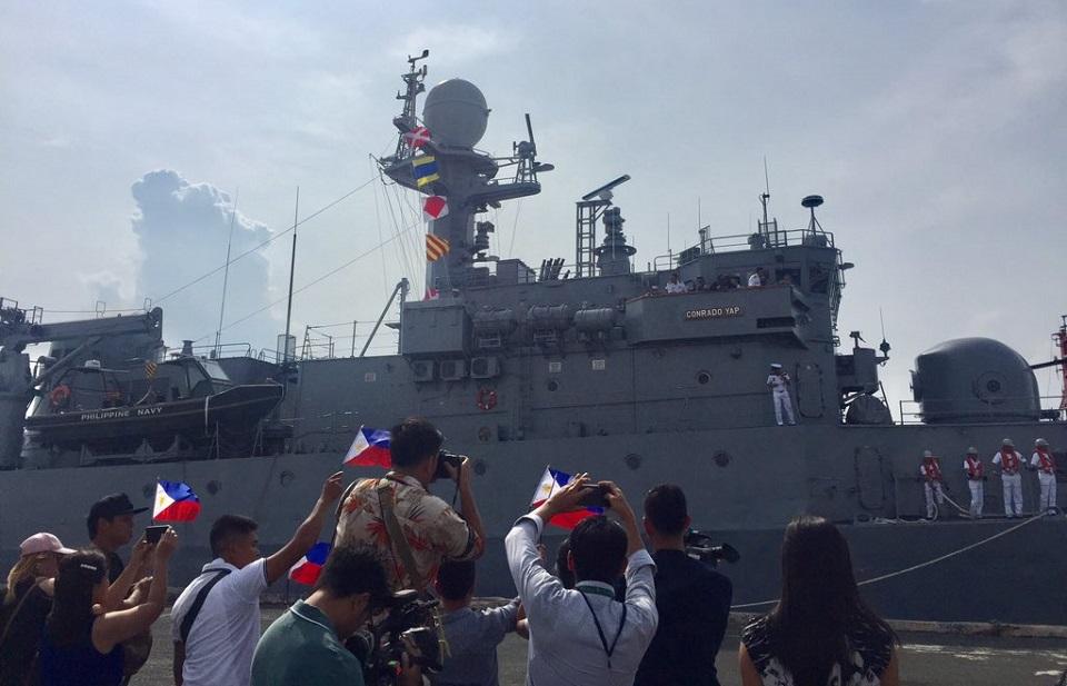 Navy welcomes BRP Conrado Yap acquired from SoKor | GMA News Online