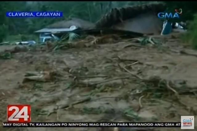 Landslides destroy homes in Cagayan