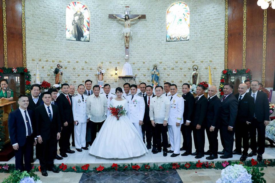 Duterte attends wedding of Bato's daughter and AFP officer ...