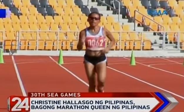 Phls Newest Marathon Queen Christine Hallasgo Trained With Ukay Shoes │ Gma News Online 