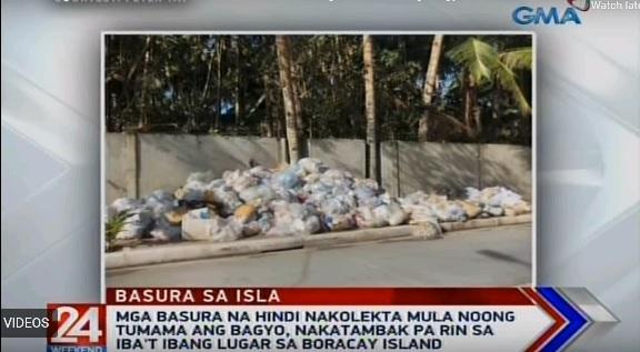 Piles of trash remain uncollected in Boracay after Typhoon Ursula | GMA ...