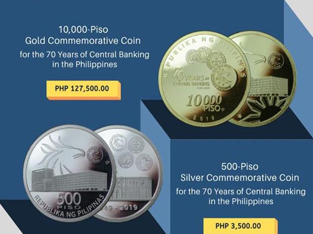 Bangko Sentral sells P10,000, P500 commemorative coins | GMA News Online