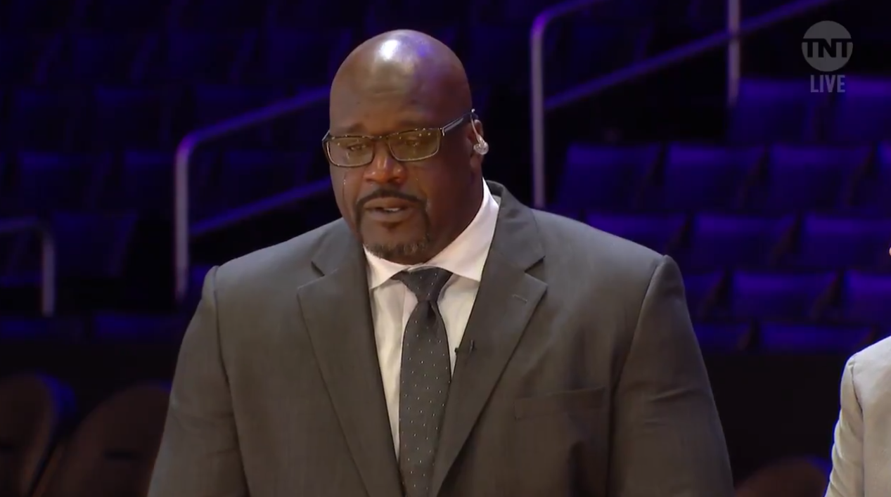 Shaq cries while remembering Kobe Bryant in NBA on TNT