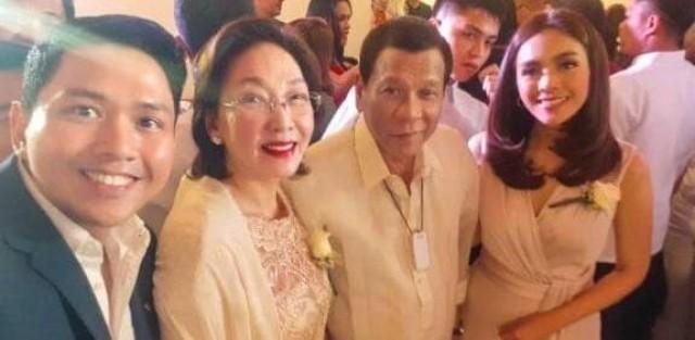 Image result for Duterte attends GMA reporters’ wedding in Antipolo City