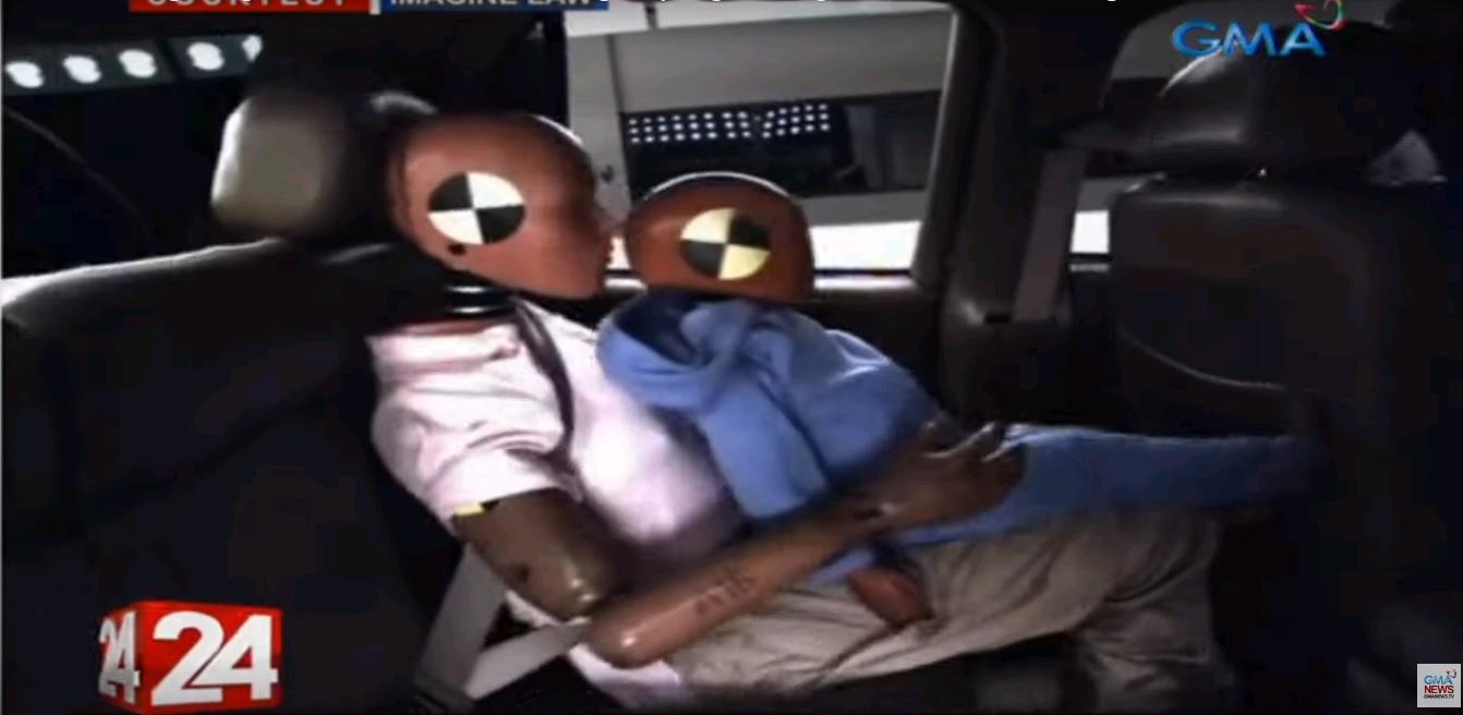 Kids seated on adults' laps a violation of Seat Belt Law – LTO