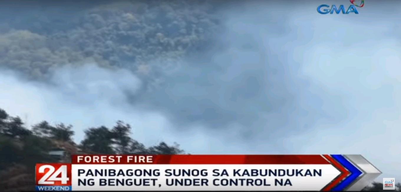 Benguet forest fire declared under control on Saturday | GMA News Online