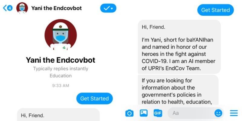 UP Resilience Institute introduces COVID chatbot, 'Yani the ...