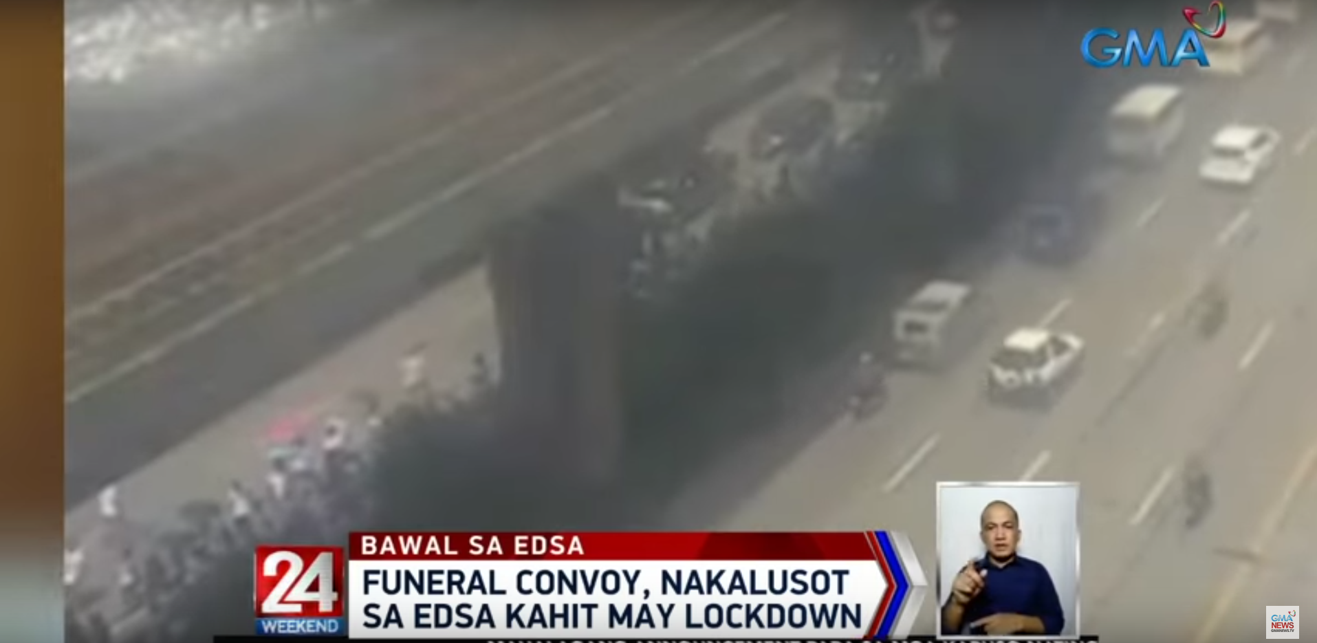 Funeral convoy slows traffic along EDSA GMA News Online