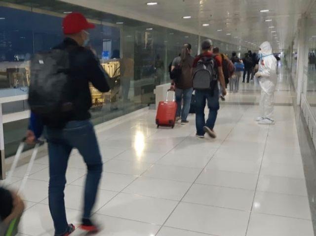 Filipino seafarers from a cruise ship arrive in PH in June 2020