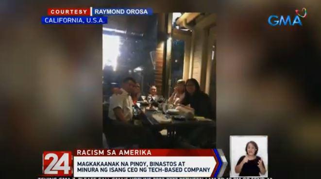 Filipinos celebrating birthday become target of racism in California