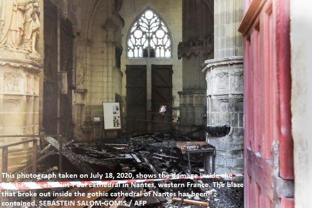 Fire destroys French 17 Century Gothic cathedral 