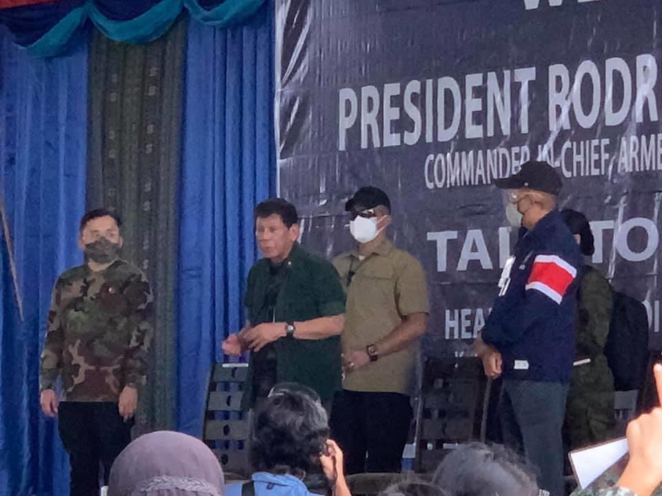 President Rodrigo Duterte in Jolo, Sulu