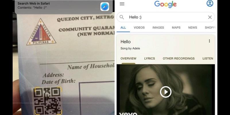 QR code in QC quarantine pass leads resident to an Adele song │ GMA