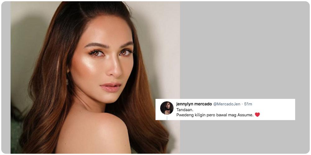 Jennylyn Mercado has a nice piece of love advice for people who are ... Jennylyn Mercado