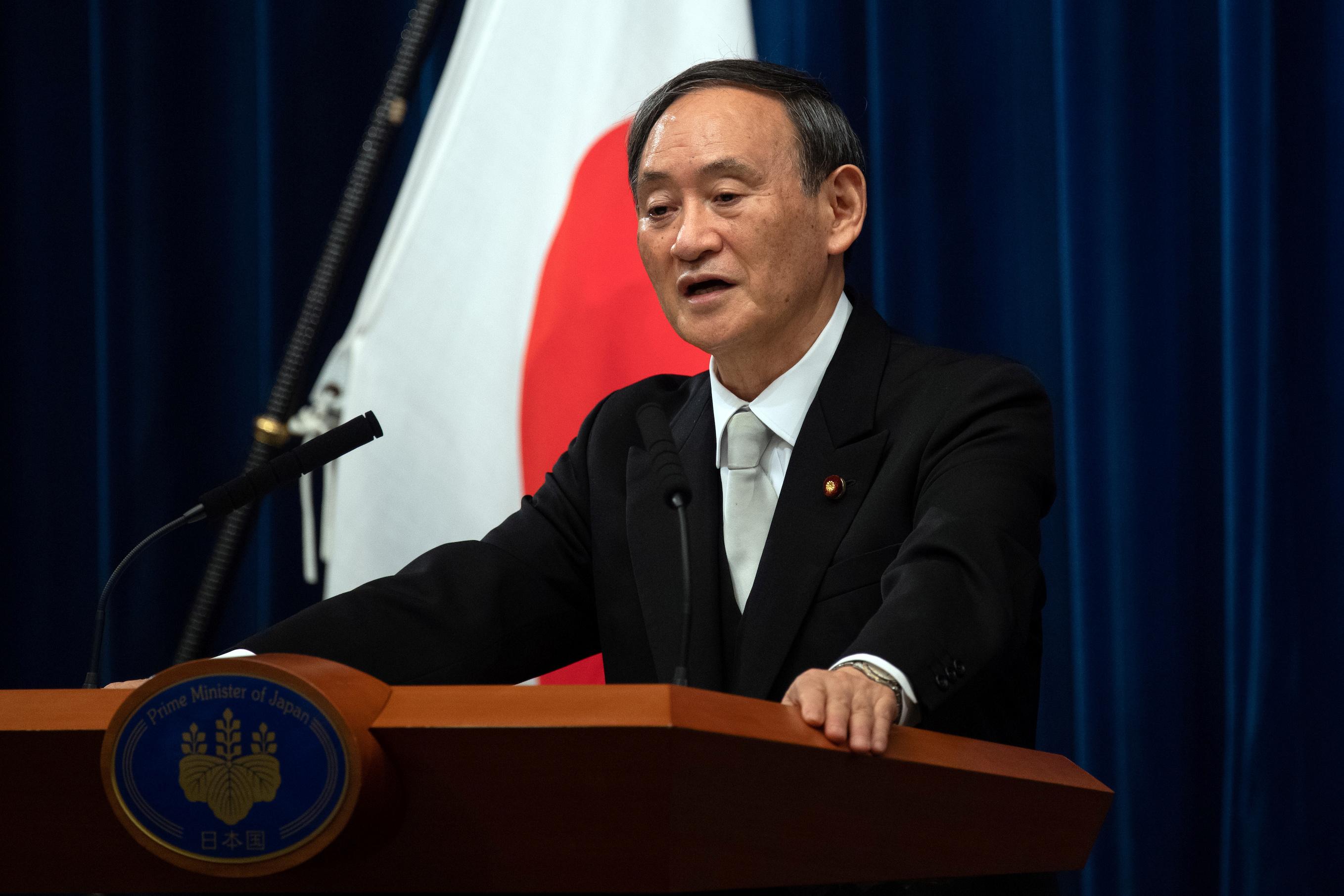 Japan PM Suga opposes actions that boost tension in South China Sea