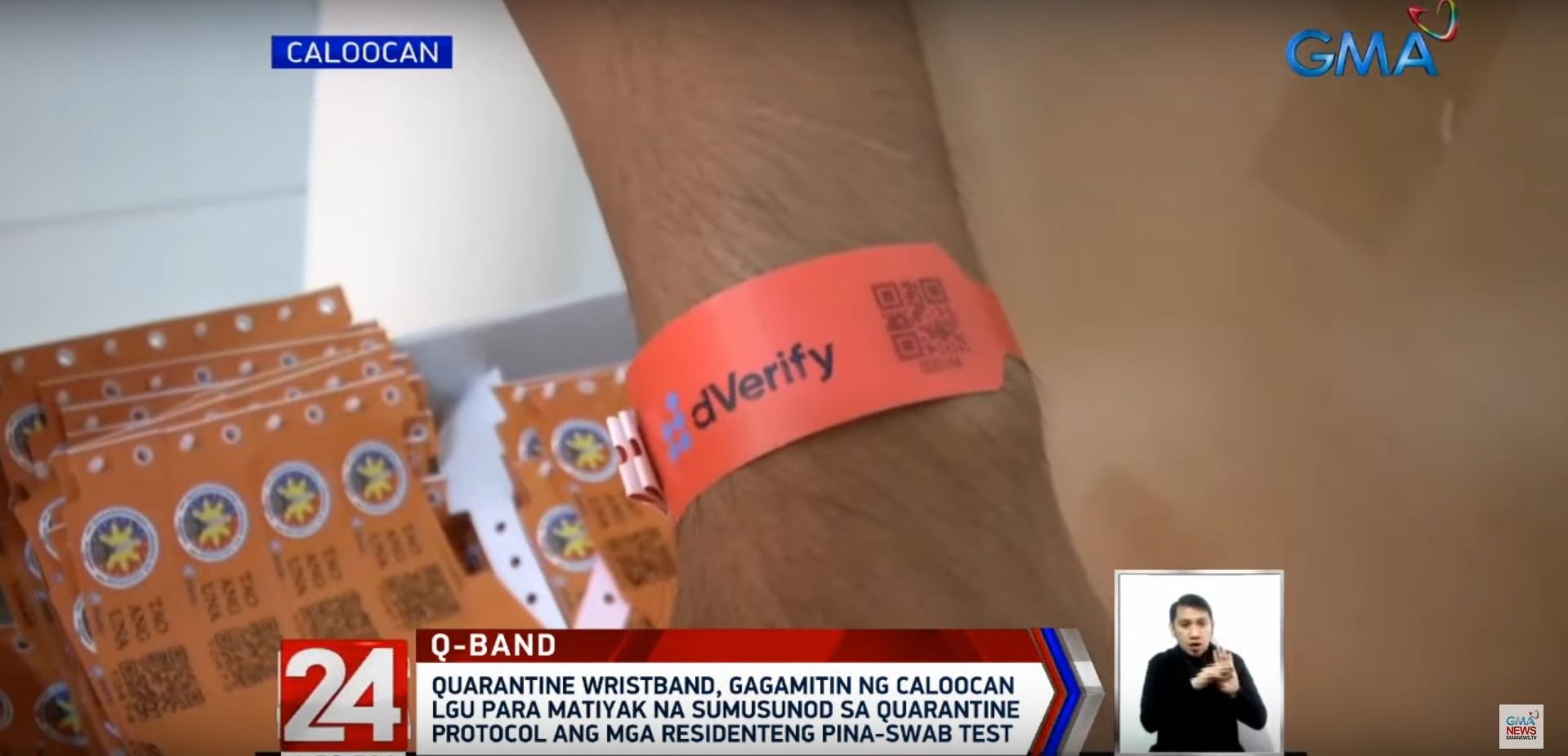 Caloocan City's quarantine wristband 