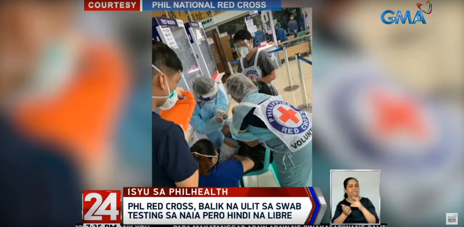Philippine Red Cross resumes swab testing at NAIA GMA News Online