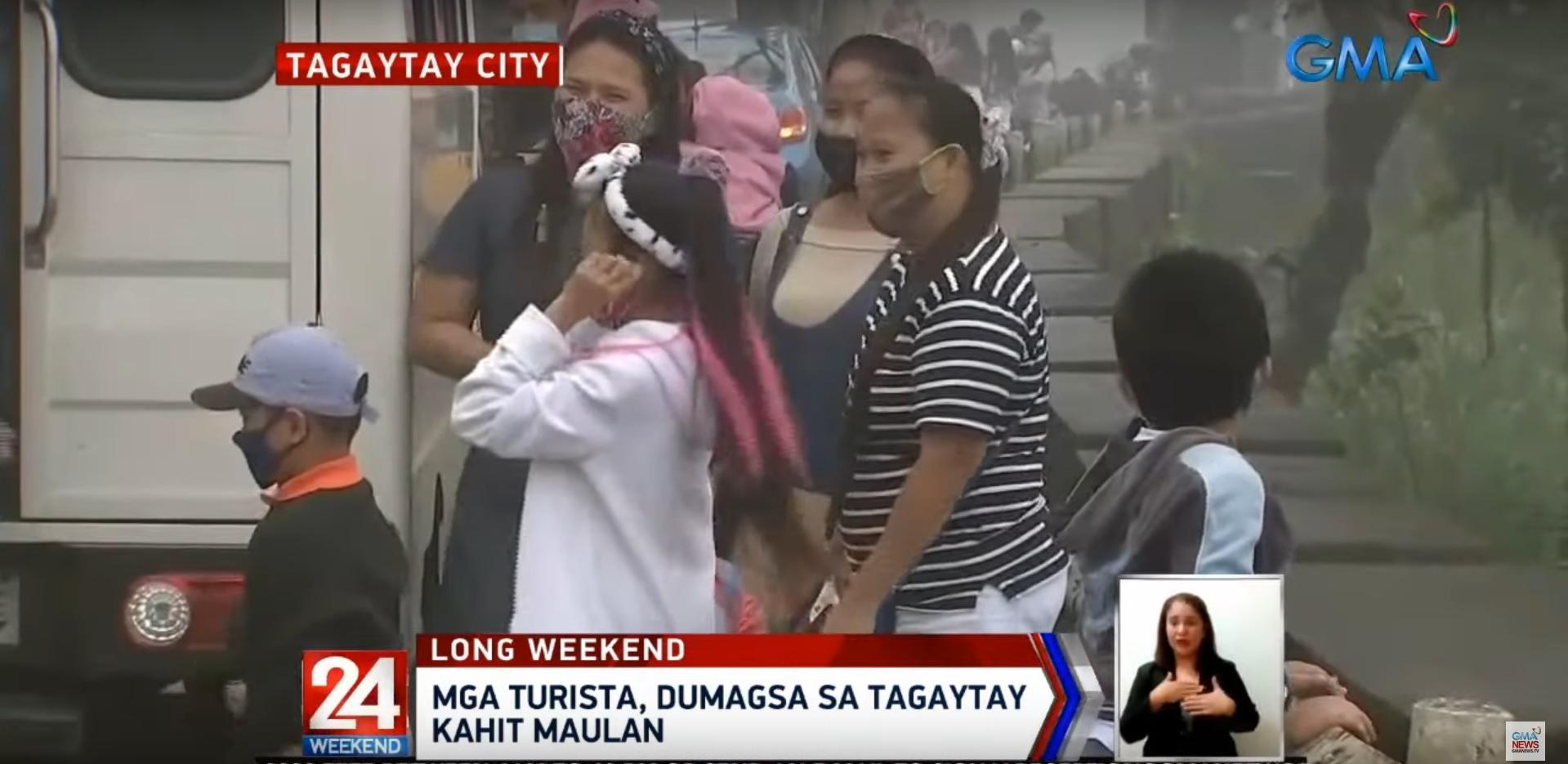 Masked, shielded tourists flock to Tagaytay for long weekend | GMA News ...