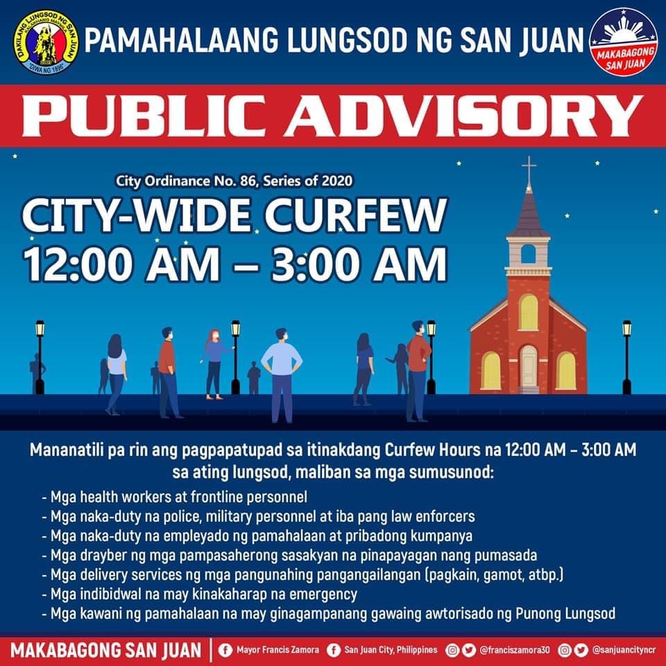 San Juan City enforces shortened curfew GMA News Online