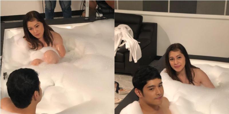 Sheryl Cruz, Jeric Gonzales get intimate in steamy bath scene for 'Mag...