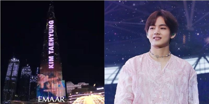 Burj Khalifa honors BTS' V on his birthday │ GMA News Online