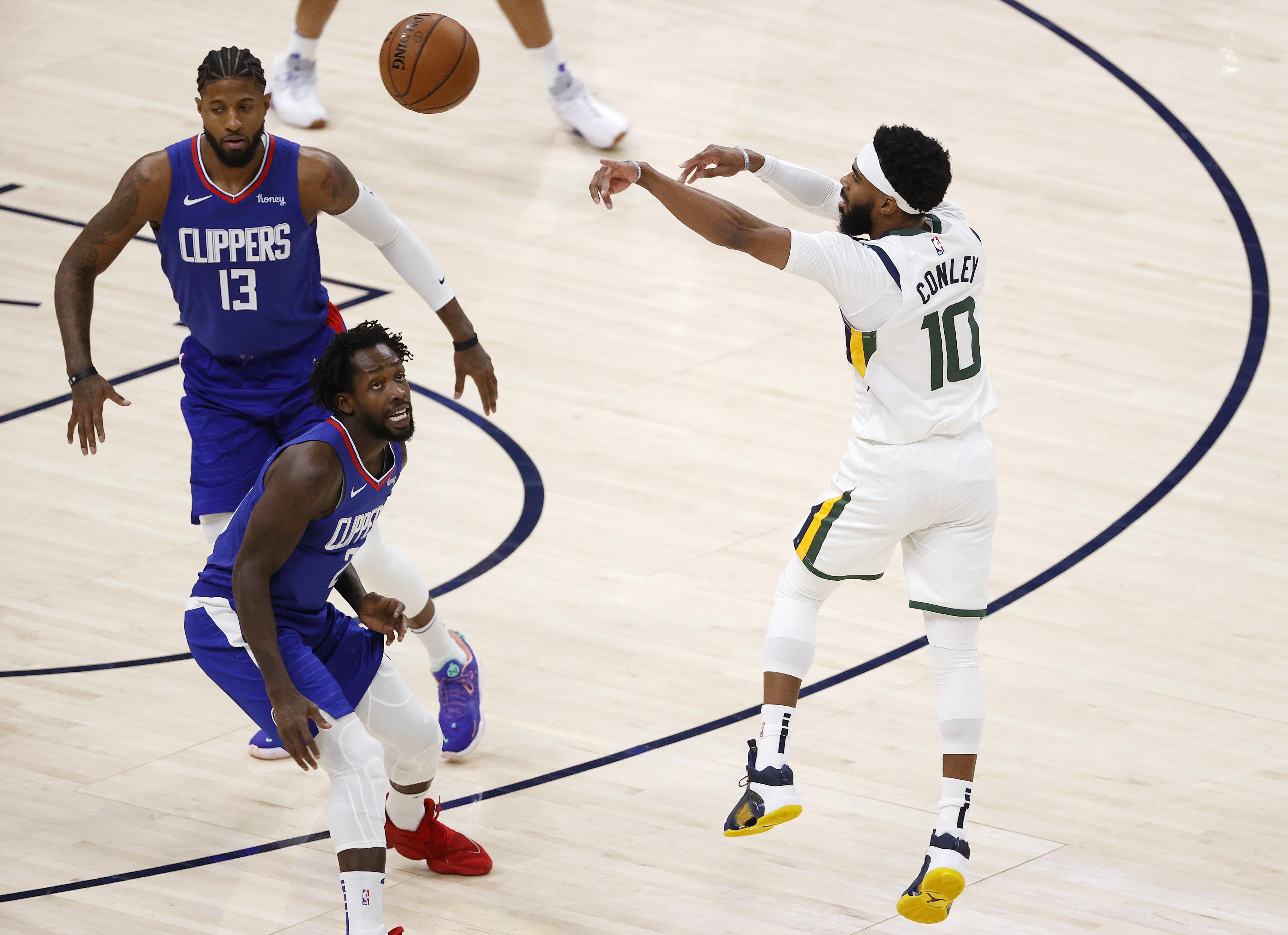 Conley's 33-point output propels Jazz past Clippers