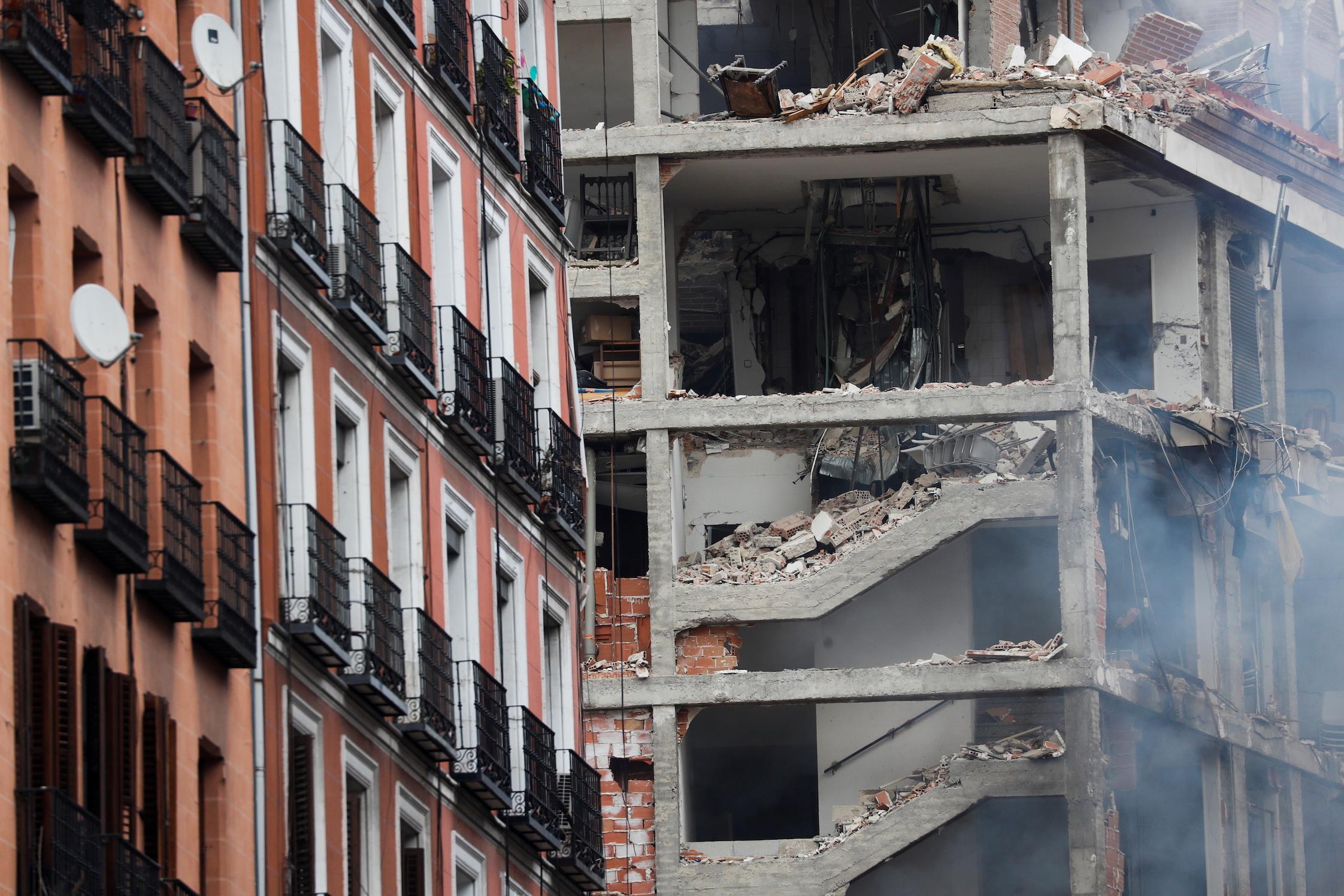 At Least Two Dead After Blast Wrecks Building In Central Madrid