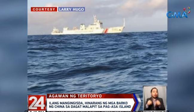 Filipino fishers blocked by Chinese vessels near Pag-asa Island | GMA ...