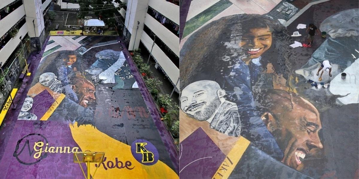 Mural of Kobe Bryant, daughter Gianna painted on Taguig court 1 year