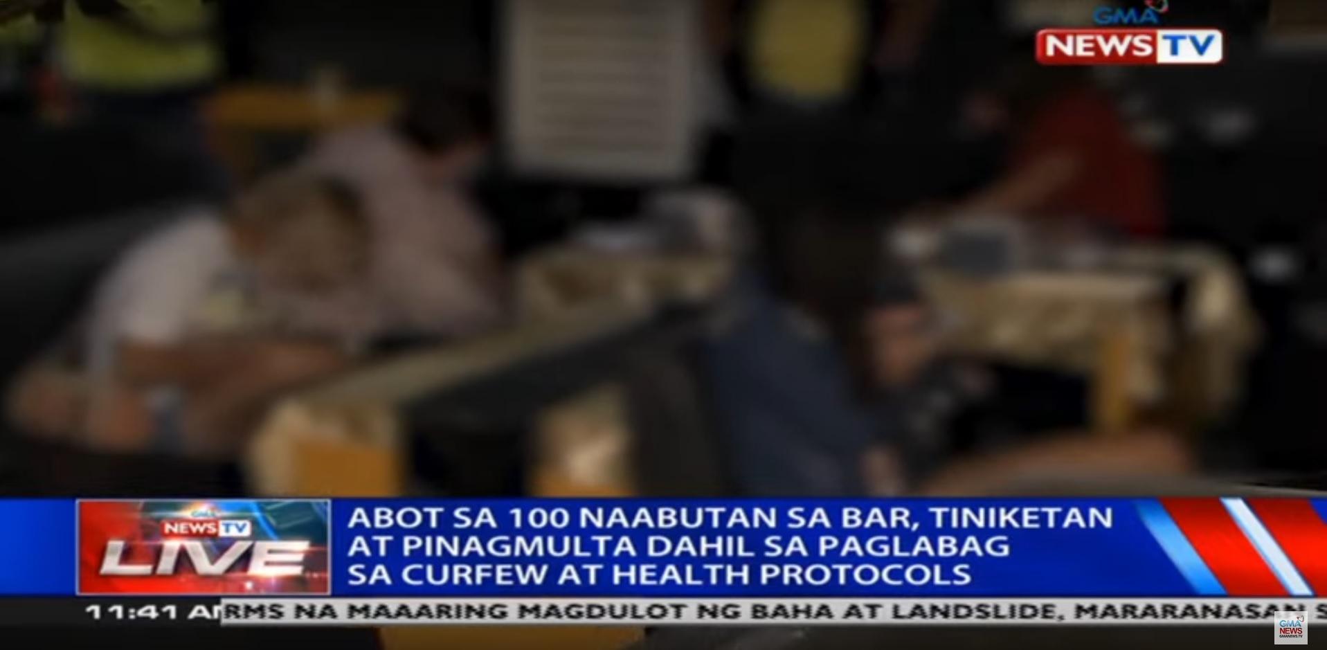 100 QC bar patrons fined P5,000 over curfew, health violations | GMA ...