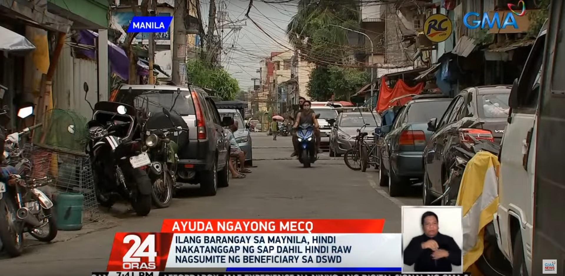 Several Manila barangays have yet to receive COVID-19 cash aid | GMA ...