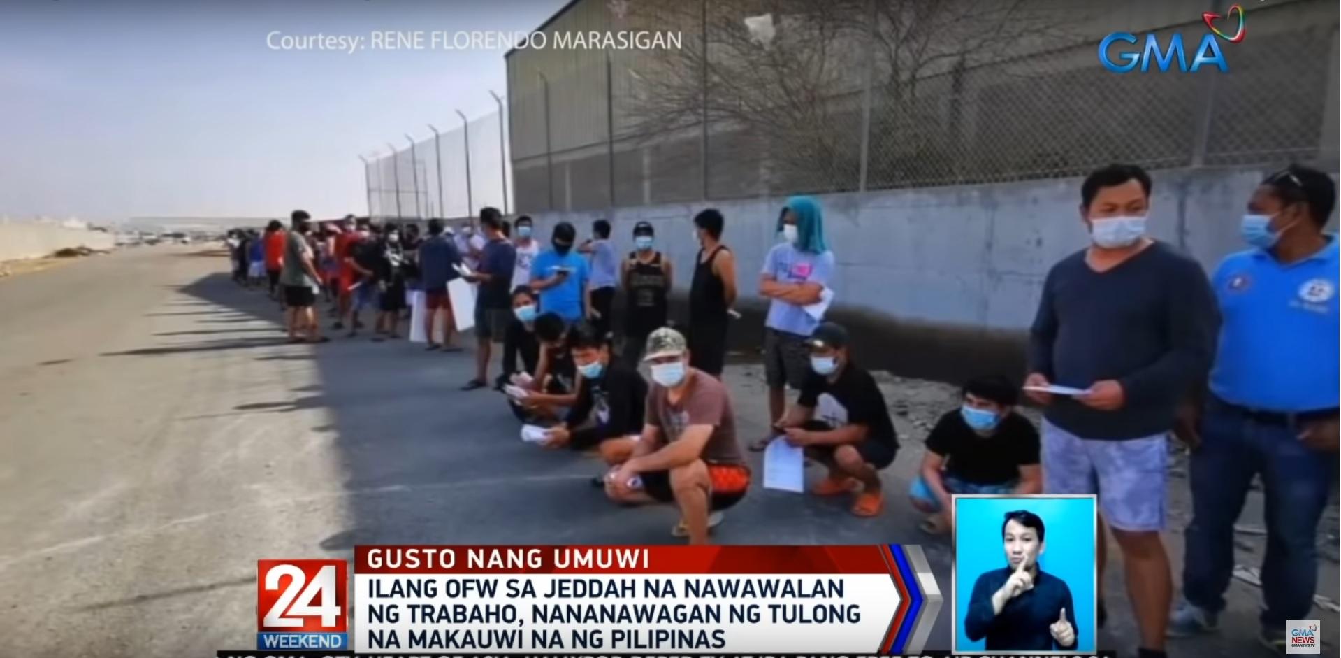 Stranded Jeddah OFWs seek Philippine gov't help getting home - Vimarsana News