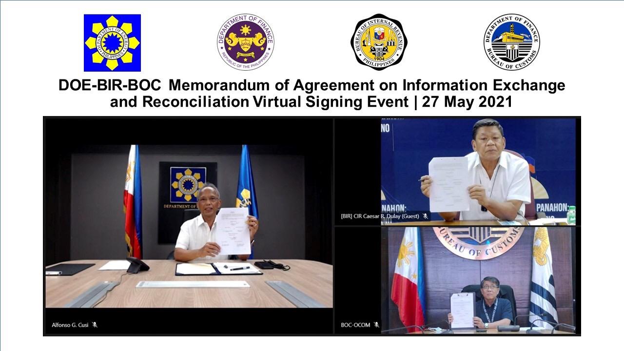 DOE, BIR, BOC sign accord on anti-fuel smuggling info exchange | GMA ...