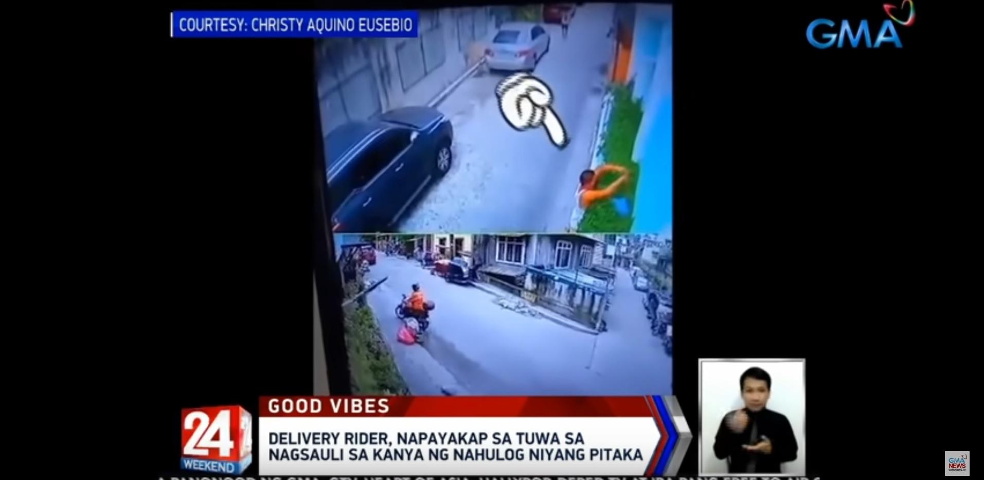 Grateful delivery rider hugs good Samaritan who returned lost wallet ...