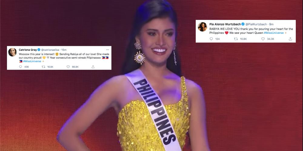 Catriona And Pia Tweet Love For Rabiya After Early Exit From The 69th Miss Universe Gma News