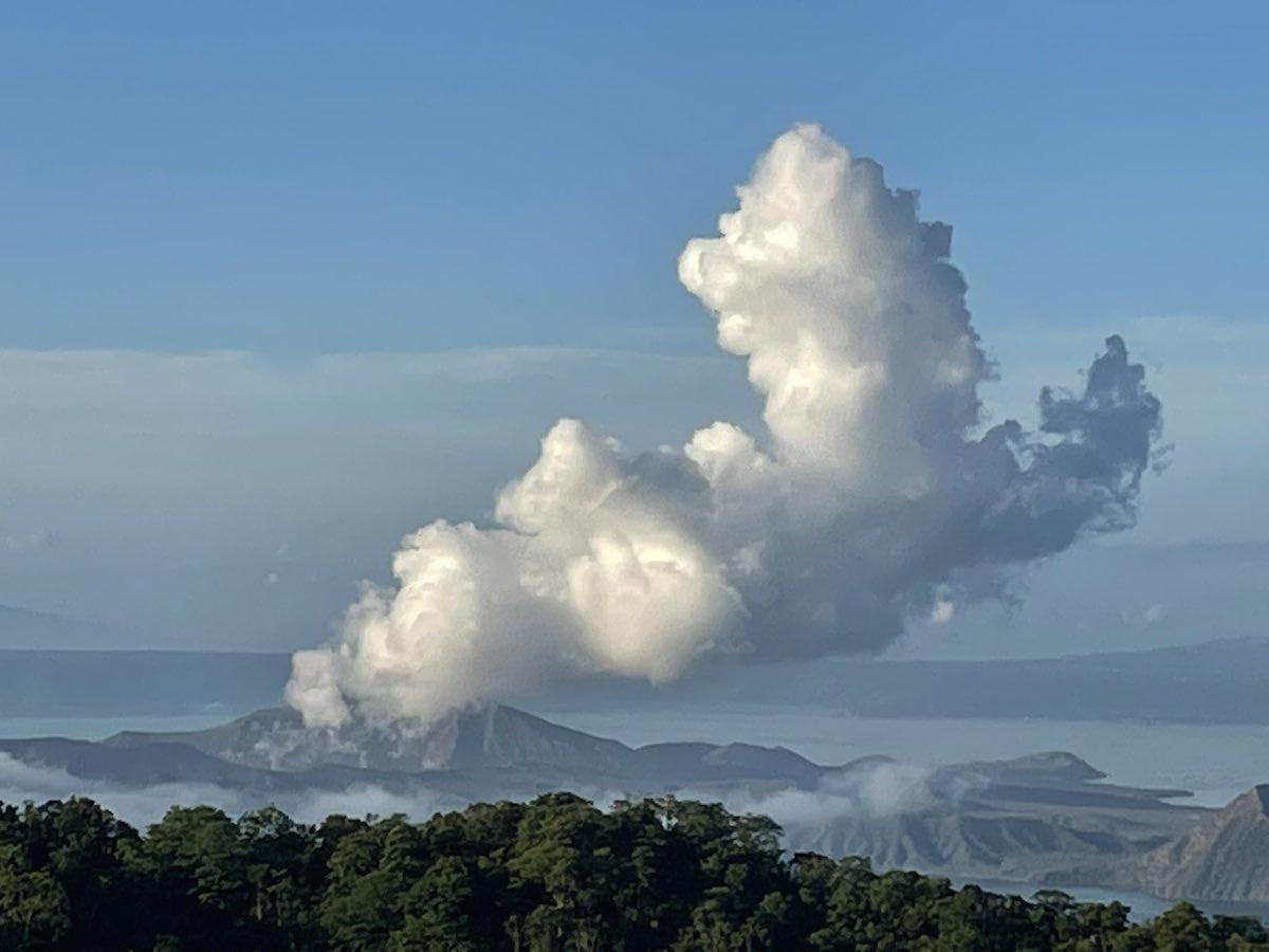 Volcanic smog or vog seen over Taal Volcano caldera GMA News Online