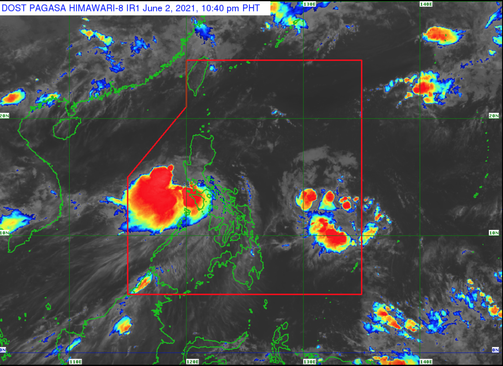 Tropical Storm Dante as of 11pm June 2, 2021
