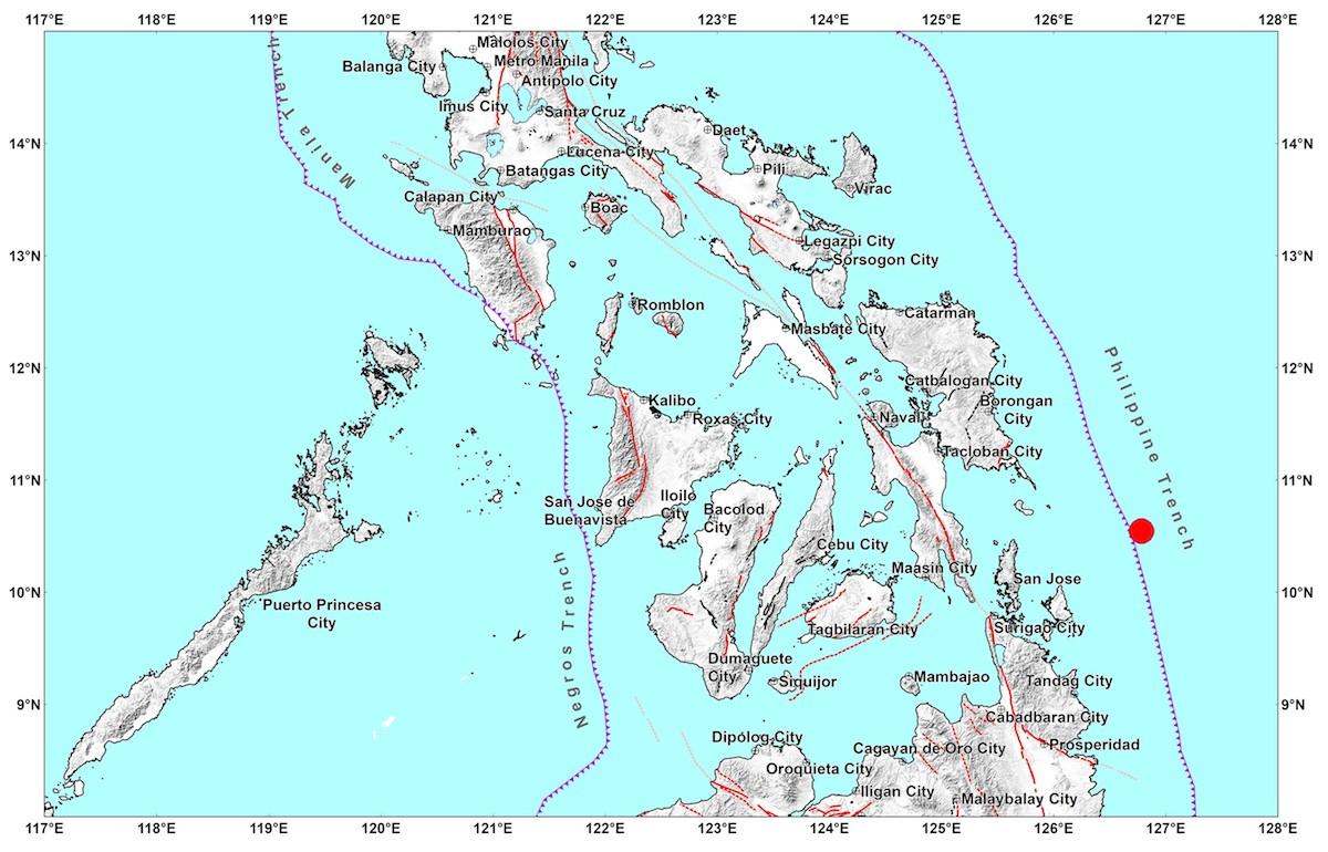 Two earthquakes hit Surigao del Norte