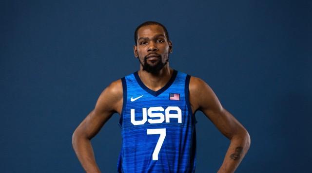 Kevin durant on sale usa basketball jersey