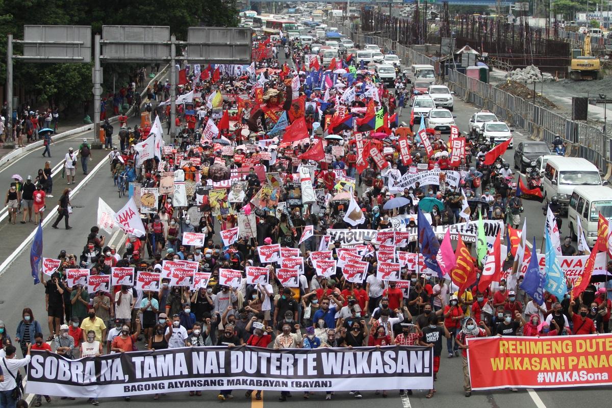 Bayan says anti-Duterte SONA rally peaceful, blames QCPD for delay