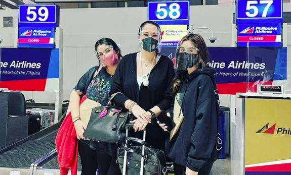 Ruffa Gutierrez flies to Los Angeles with kids Lorin, Venice | GMA News ...