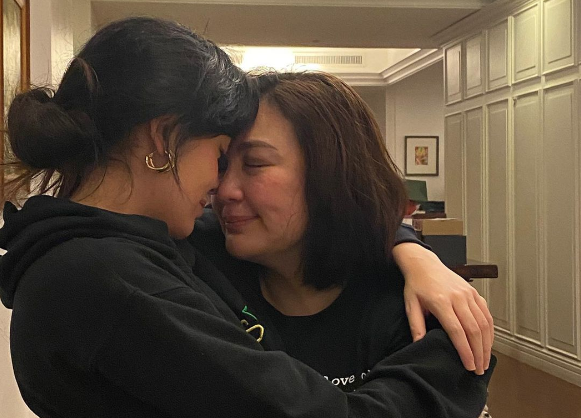Sharon gets emotional as daughter Frankie Pangilinan flies to
