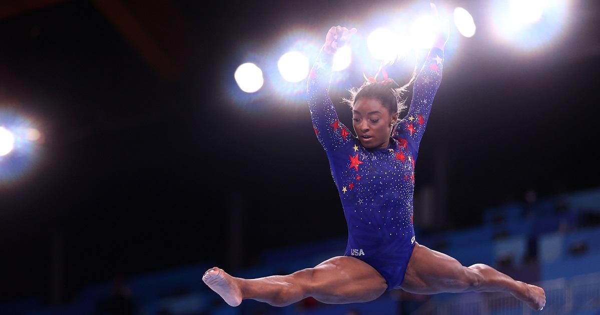 Simone Biles's name on balance beam start list | GMA News Online