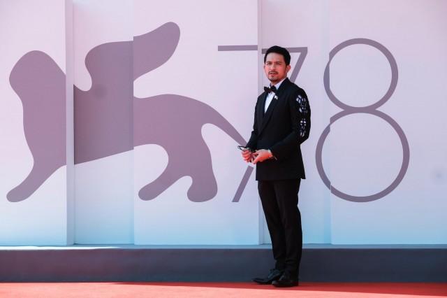 Dennis Trillo poses on the red carpet at the 78th Venice Film Festival during the premiere screening of his in-competition film "On the Job: The Missing 8."