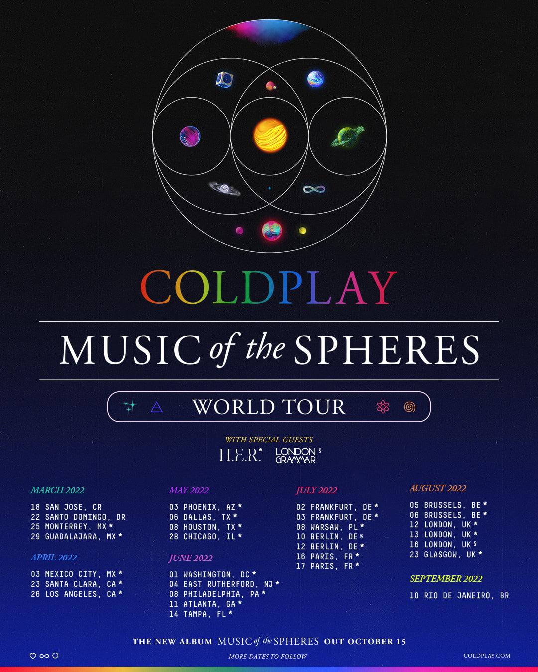 Coldplay announces ‘Music of the Spheres’ world tour GMA News Online