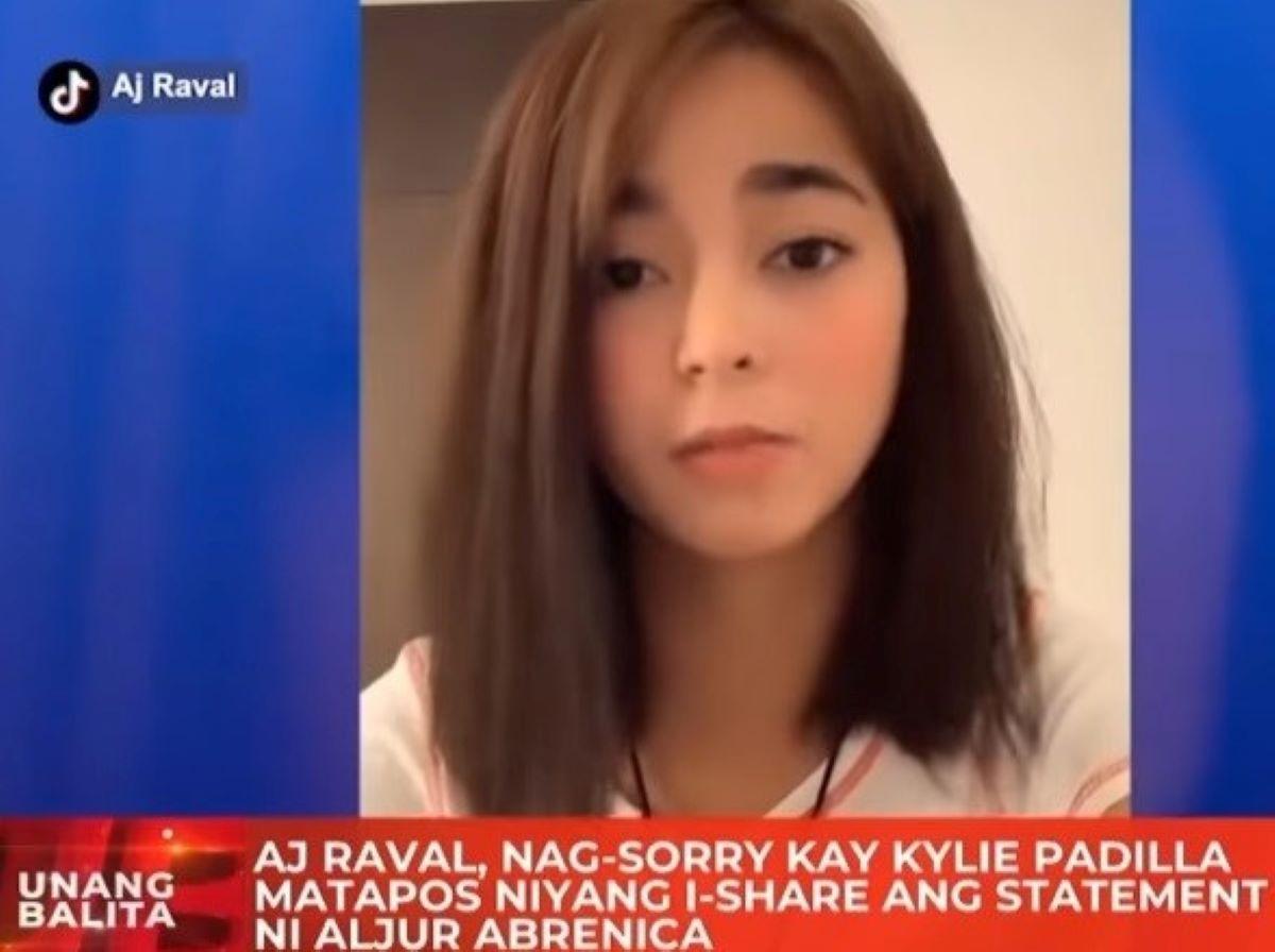 Aj Raval Humingi Ng Tawad Kay Kylie Padilla Sa Pag Share Nya Ng Statement Ni Aljur Abrenica 8250