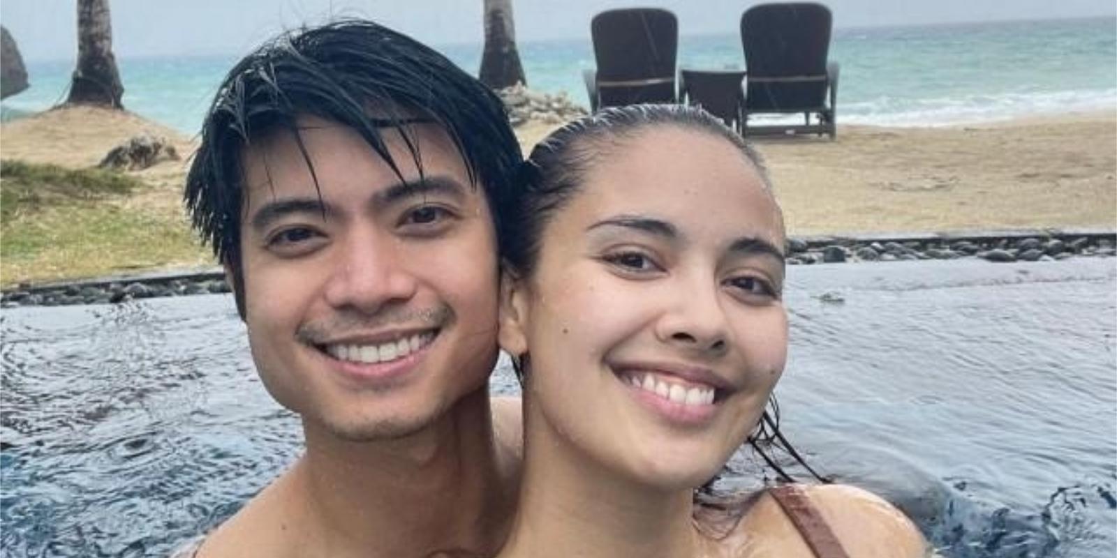 Mikael Daez, Megan Young go on a rainy beach trip | GMA News Online