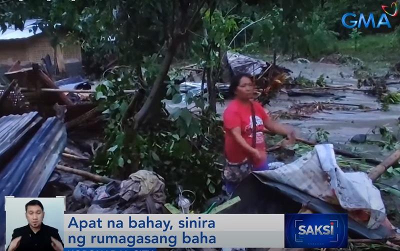 4 rumah di Koronadal hancur diterjang banjir bandang